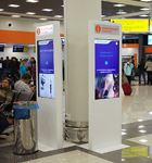 Информационные стойки для аэропорта «Шереметьево»